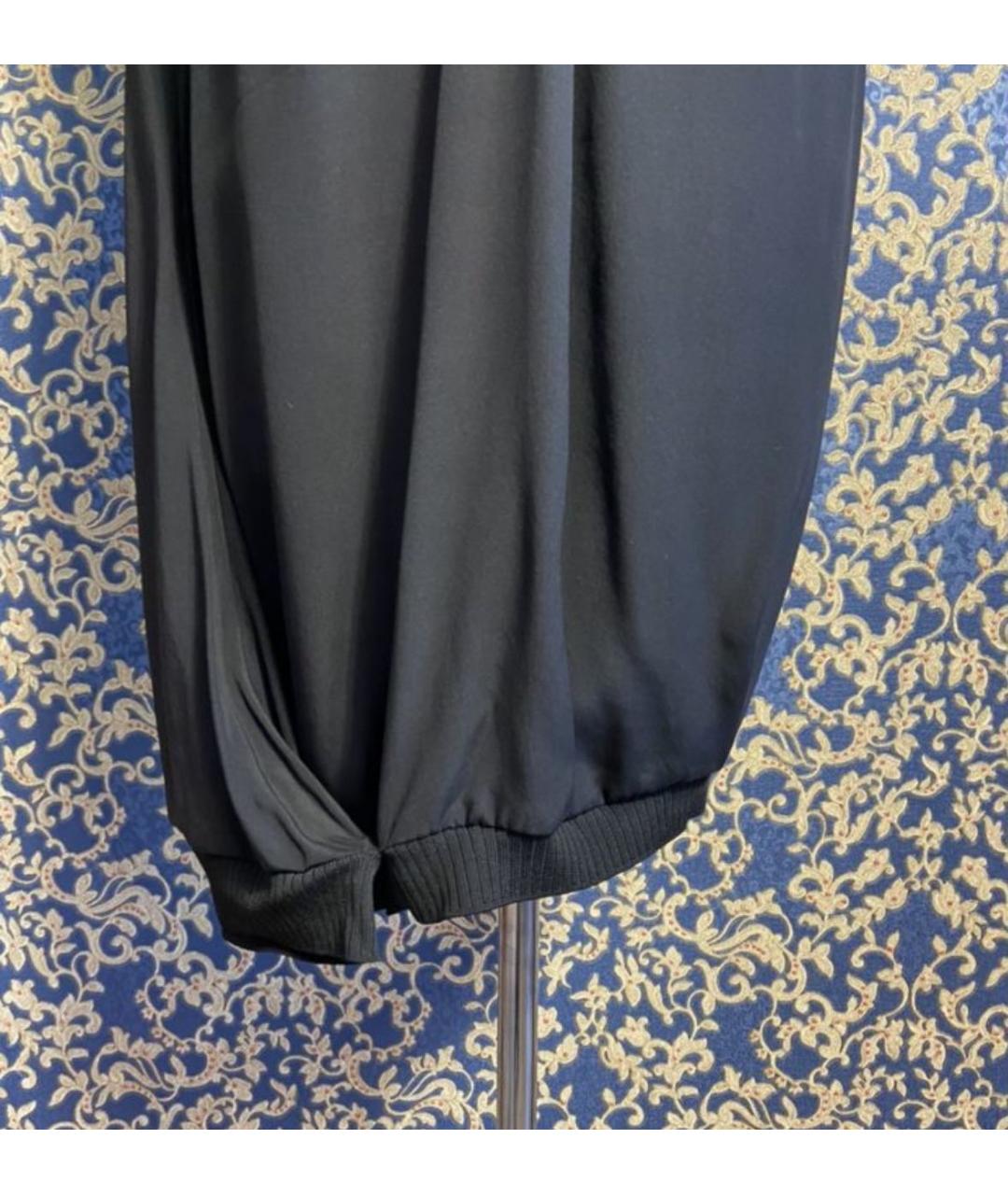 JIL SANDER Черное шелковое вечернее платье, фото 4