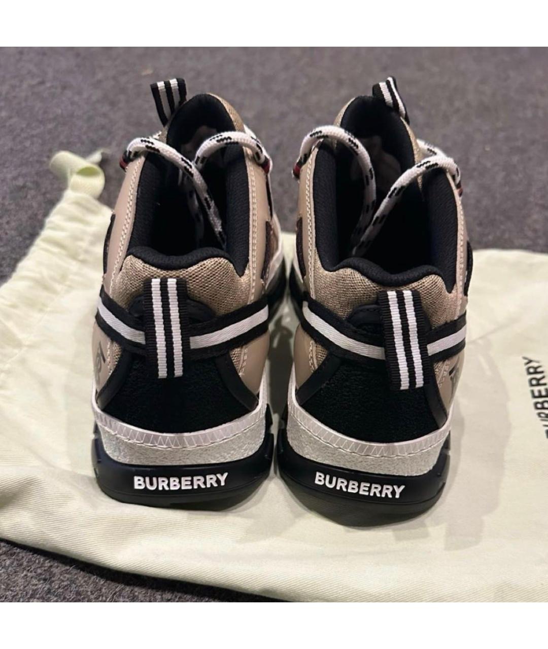 BURBERRY Бежевые кроссовки, фото 5