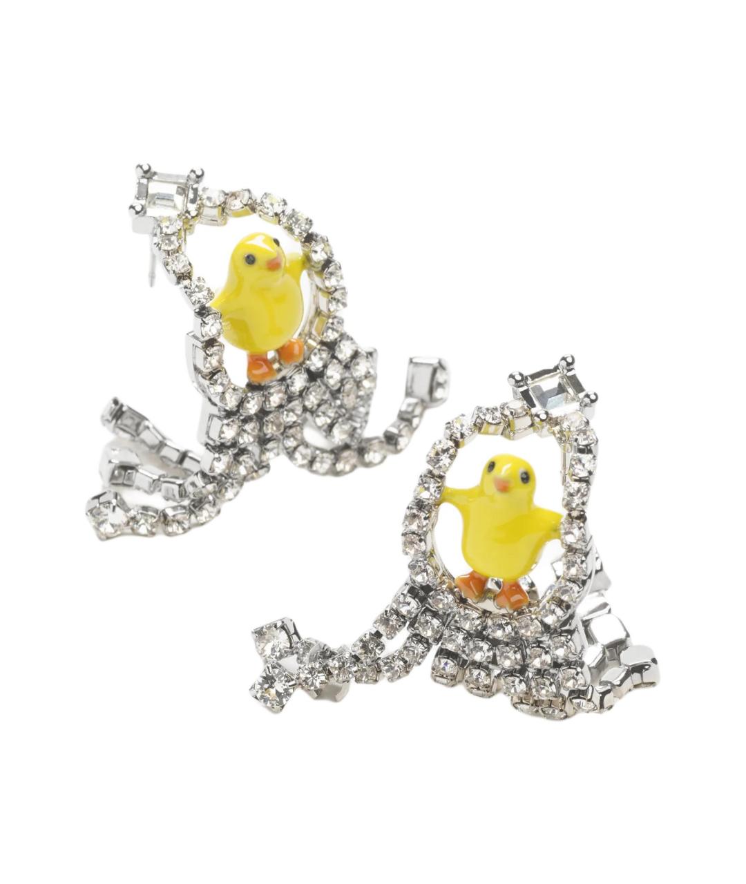 CHANEL Серебряные серьги, фото 2