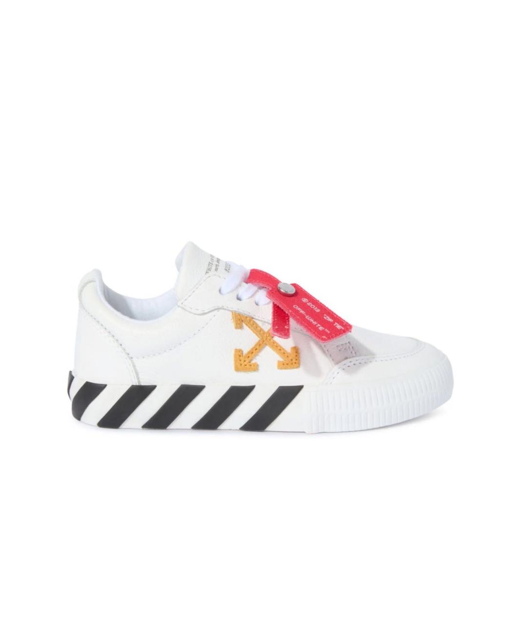 OFF-WHITE Белые текстильные кеды, фото 8