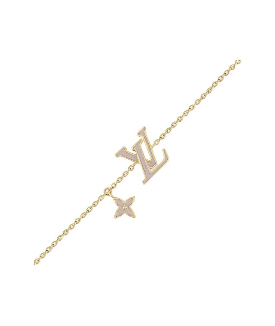 LOUIS VUITTON Золотой металлический браслет, фото 2