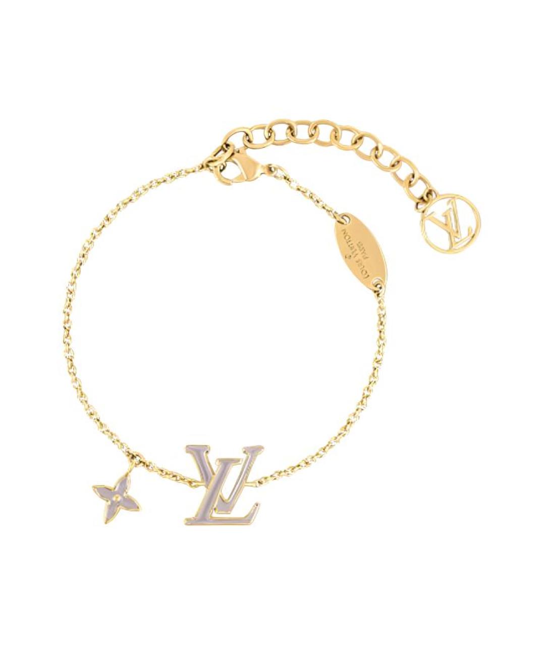 LOUIS VUITTON Золотой металлический браслет, фото 1