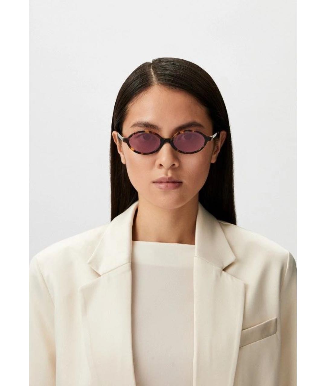 MIU MIU Розовые пластиковые солнцезащитные очки, фото 4