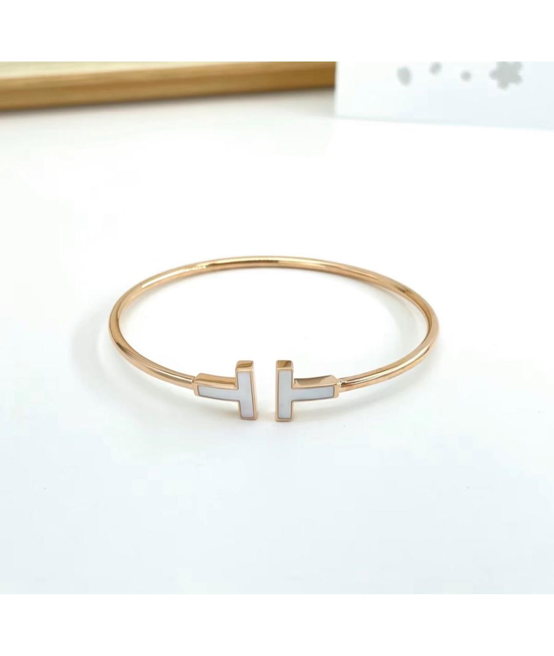 TIFFANY&CO Белый браслет из розового золота, фото 5