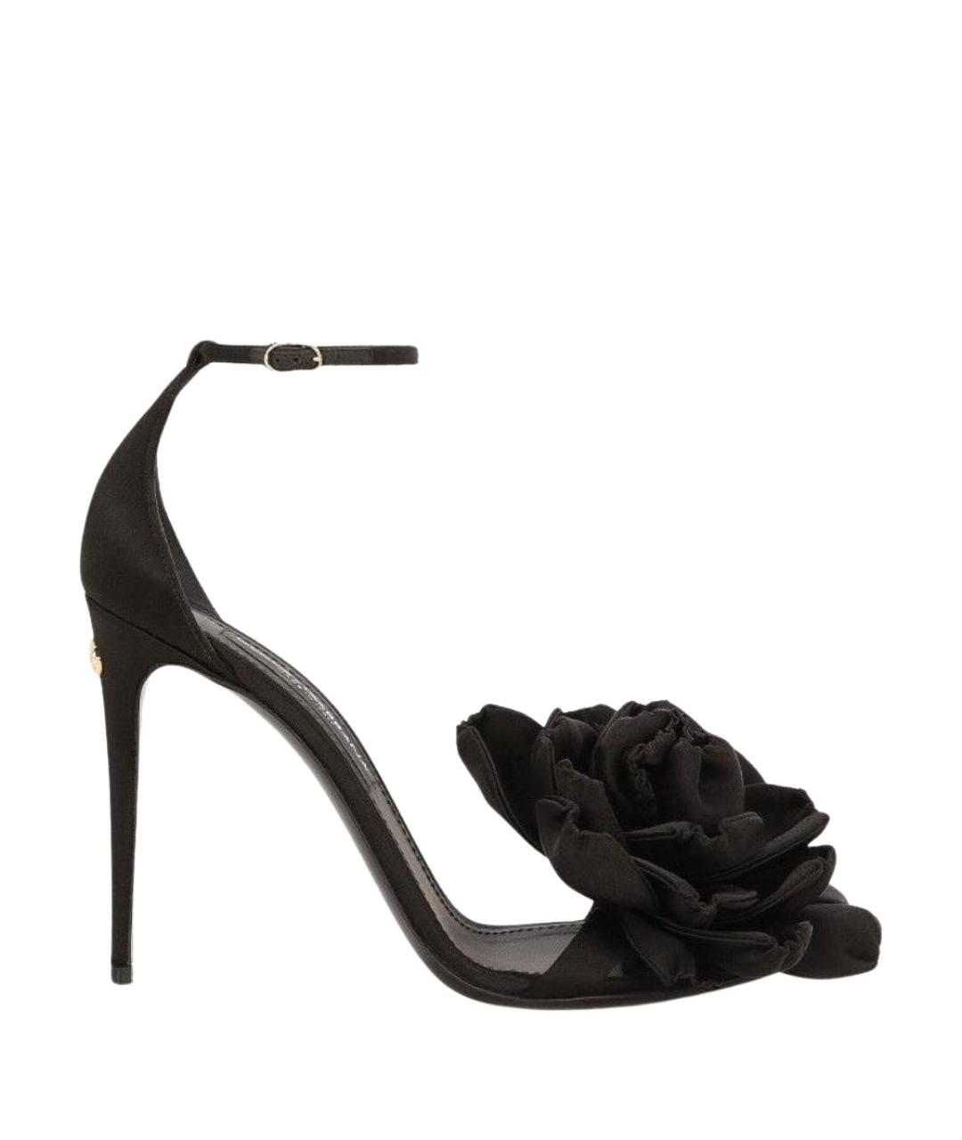 DOLCE&GABBANA Черные босоножки, фото 1