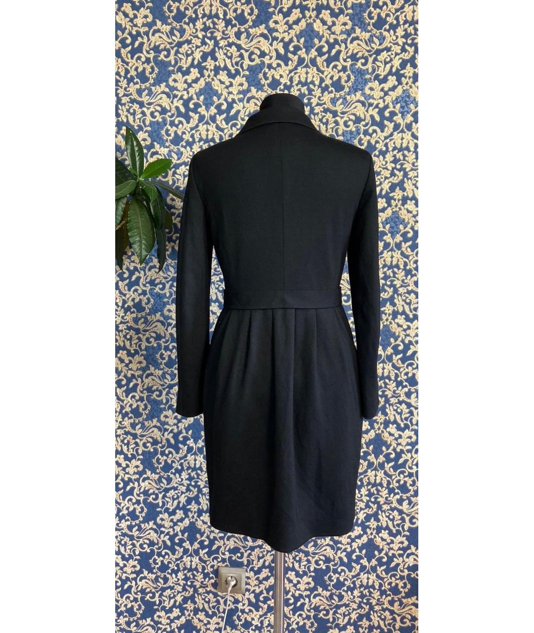 MOSCHINO Черное вискозное пальто, фото 2