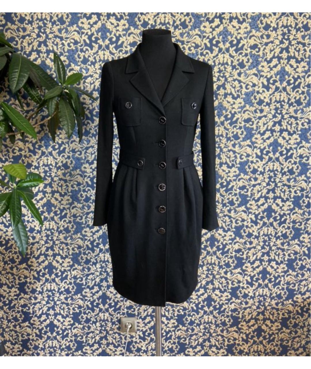 MOSCHINO Черное вискозное пальто, фото 9