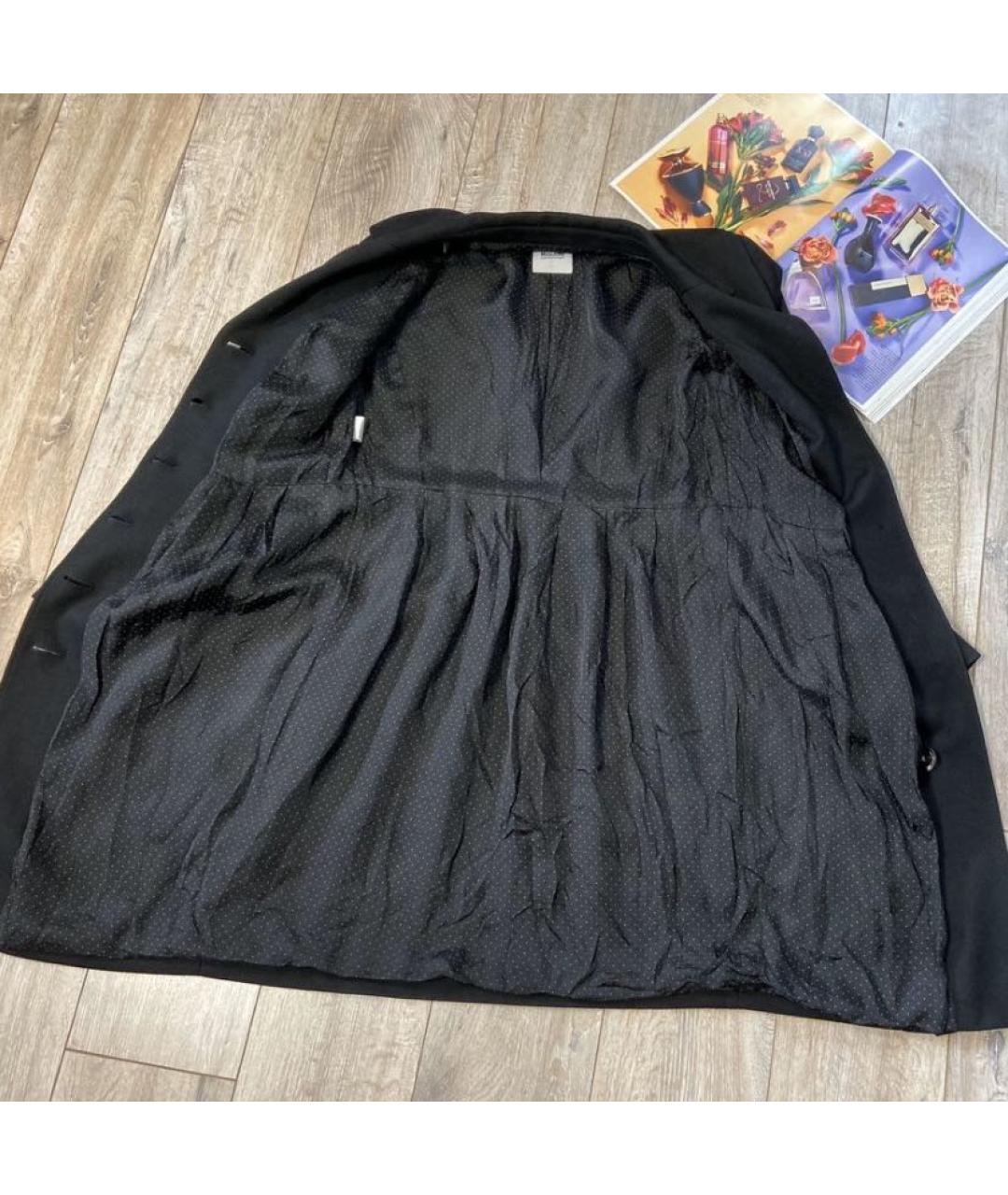 MOSCHINO Черное вискозное пальто, фото 8