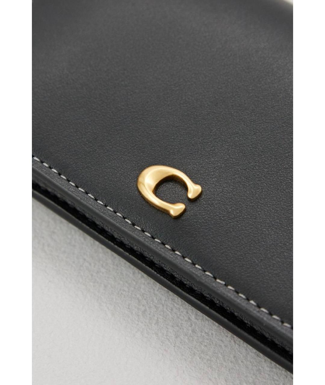 COACH Черный кожаный кардхолдер, фото 3