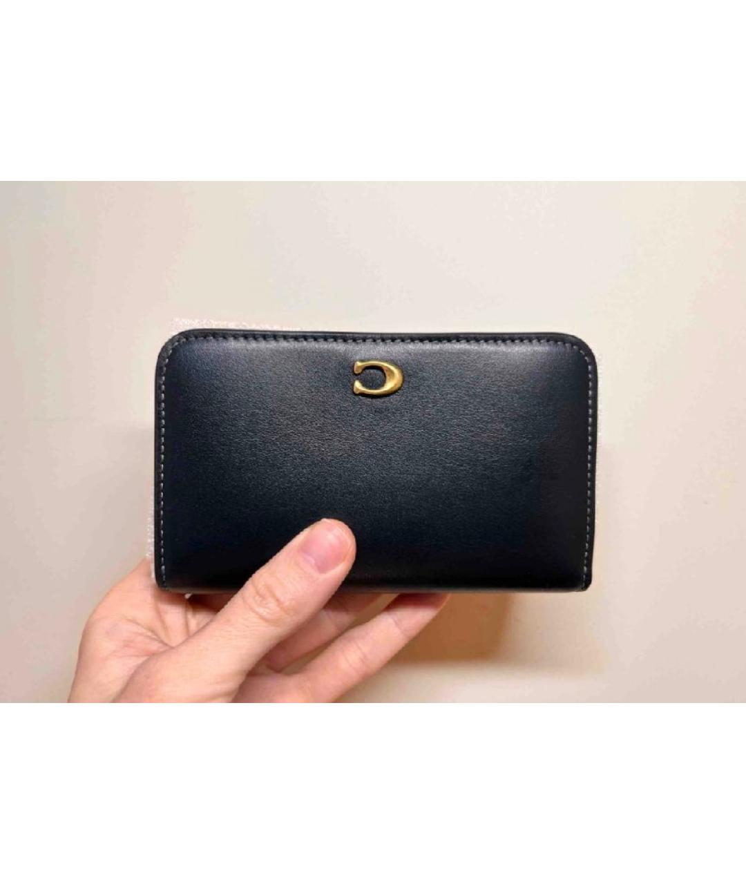 COACH Черный кожаный кардхолдер, фото 5