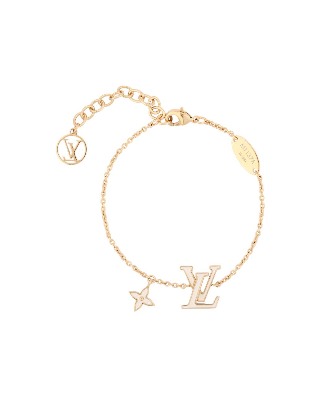 LOUIS VUITTON Золотой металлический браслет, фото 1