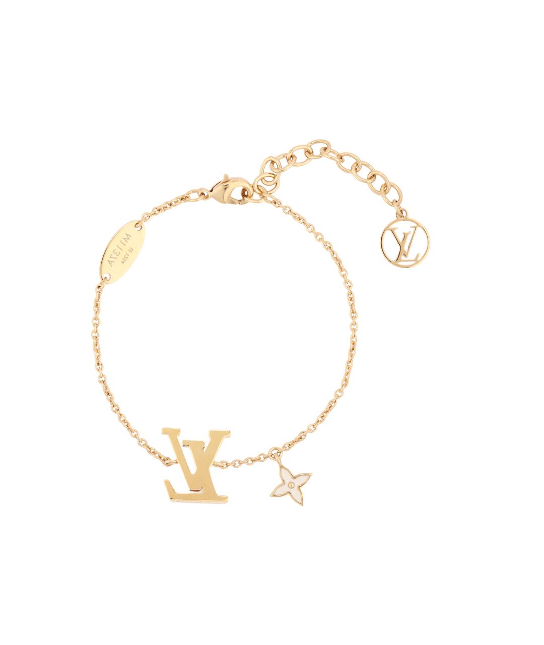 LOUIS VUITTON Золотой металлический браслет, фото 2