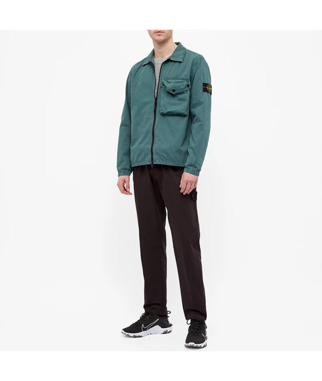 STONE ISLAND Зеленая куртка, фото 4