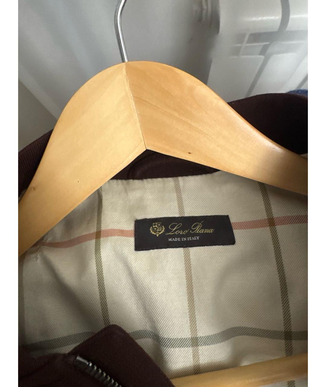 LORO PIANA Бордовая кашемировая куртка, фото 3