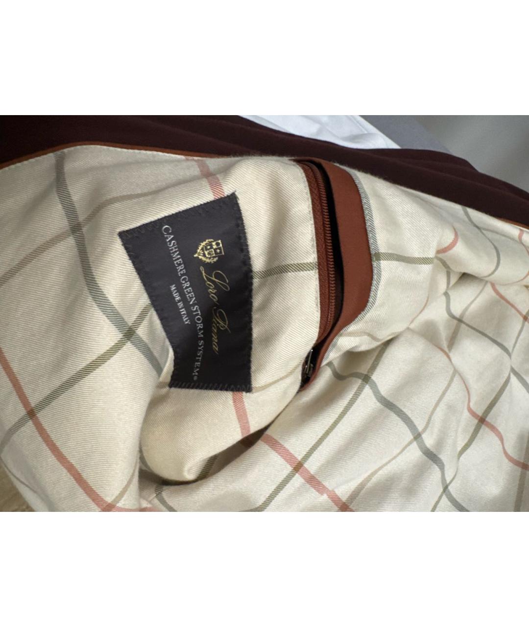 LORO PIANA Бордовая кашемировая куртка, фото 5