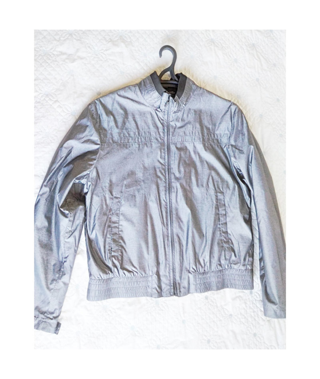 KARL LAGERFELD Серебряная полиамидовая куртка, фото 5