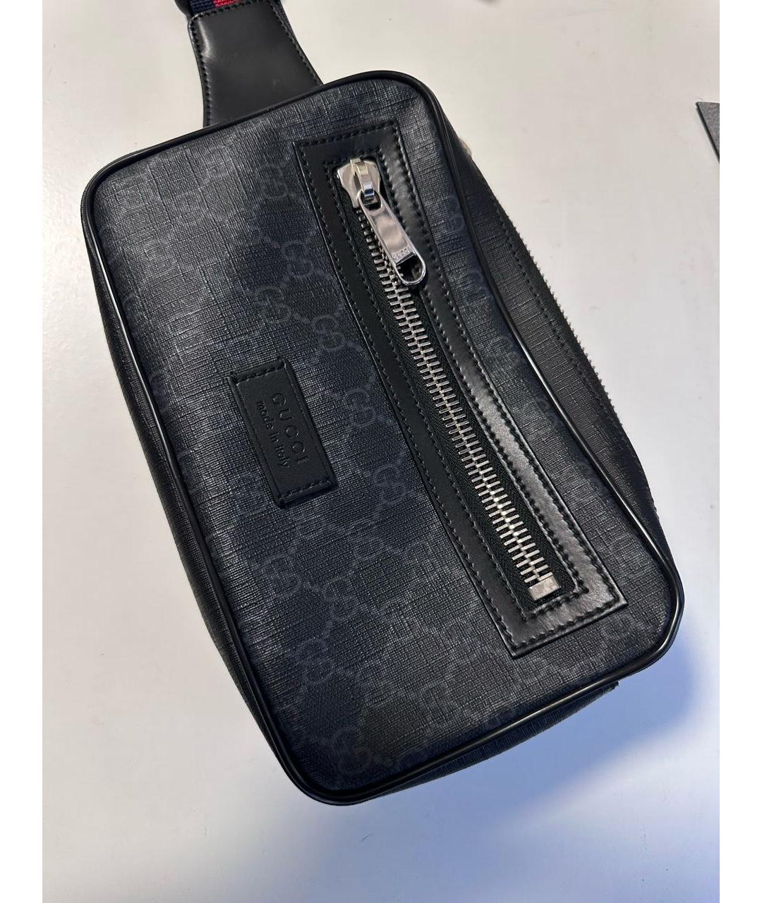 GUCCI Черная поясная сумка, фото 2