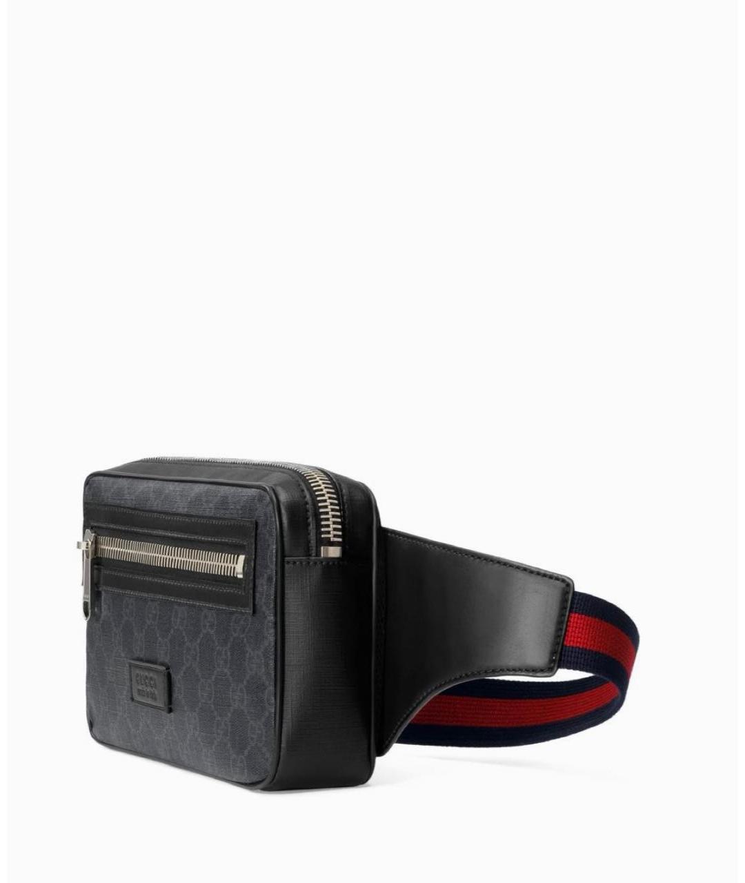 GUCCI Черная поясная сумка, фото 5