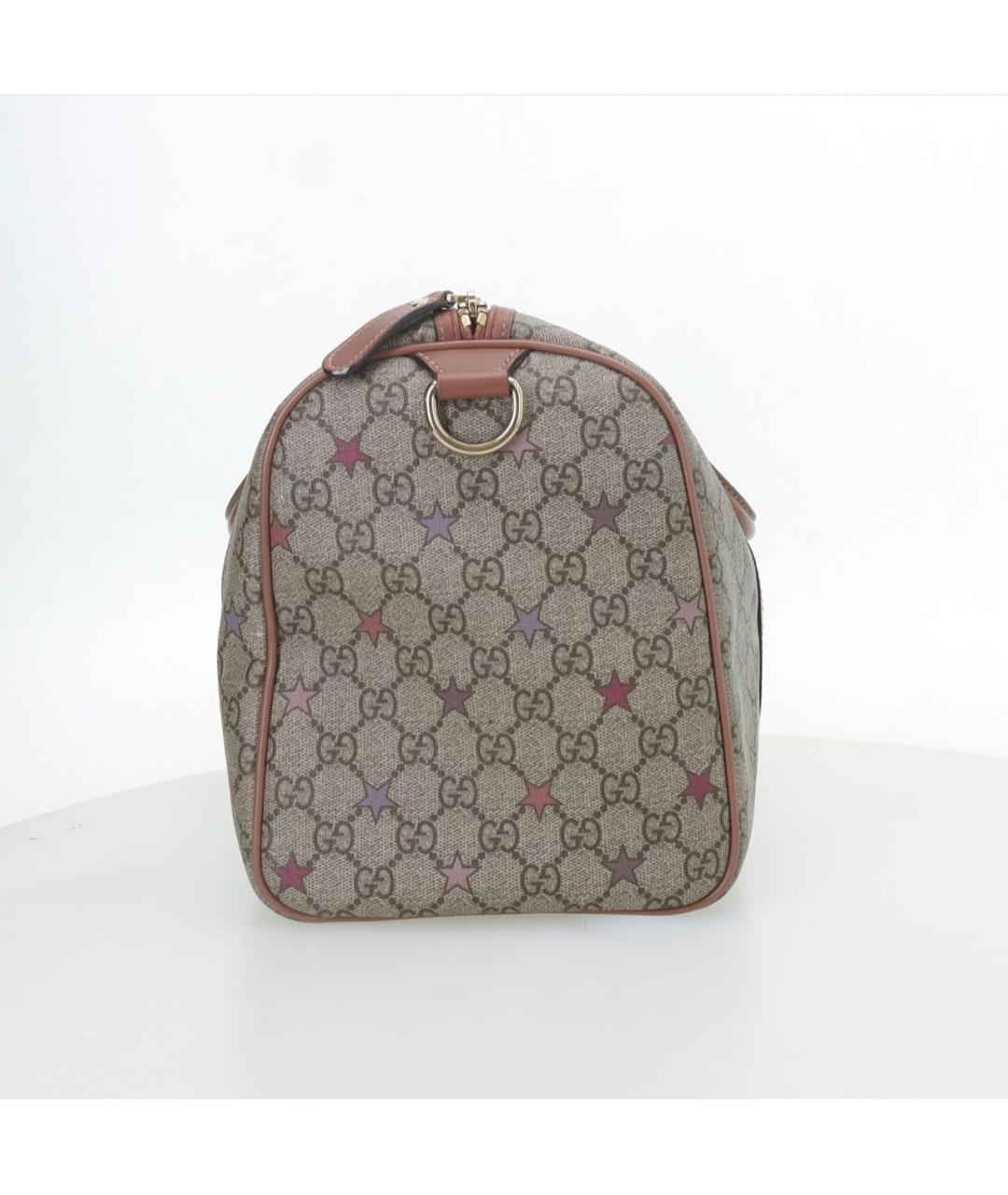 GUCCI Бежевая кожаная сумка с короткими ручками, фото 2