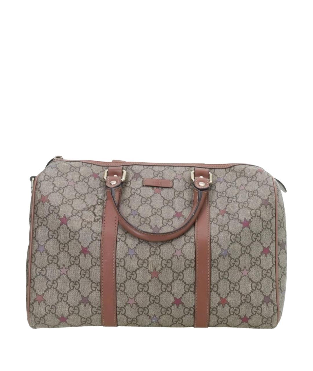 GUCCI Бежевая кожаная сумка с короткими ручками, фото 1