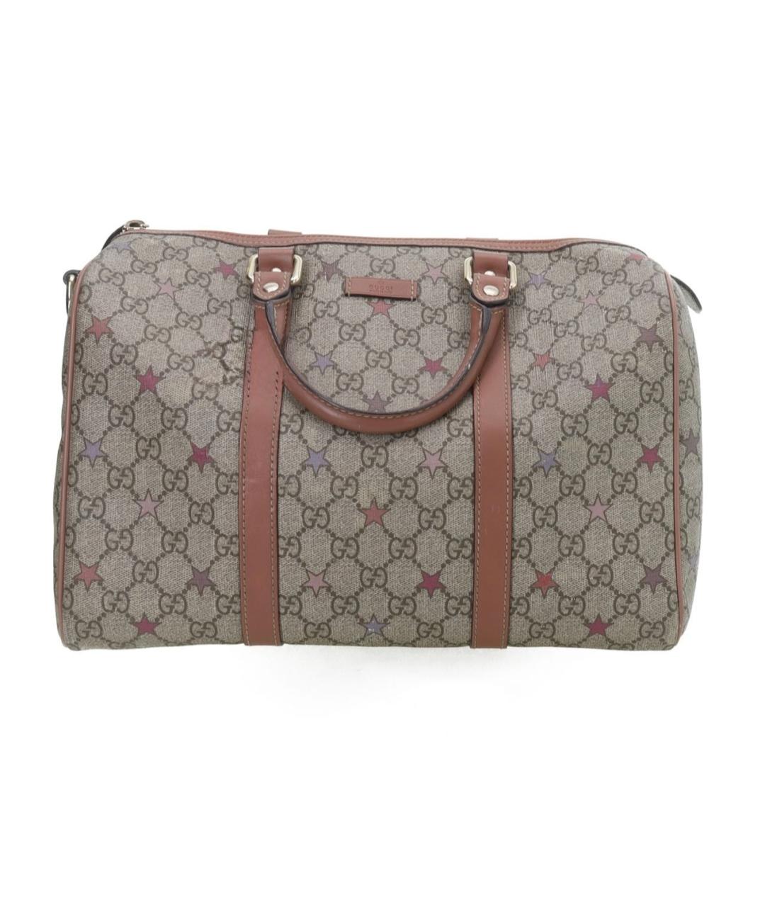 GUCCI Бежевая кожаная сумка с короткими ручками, фото 7