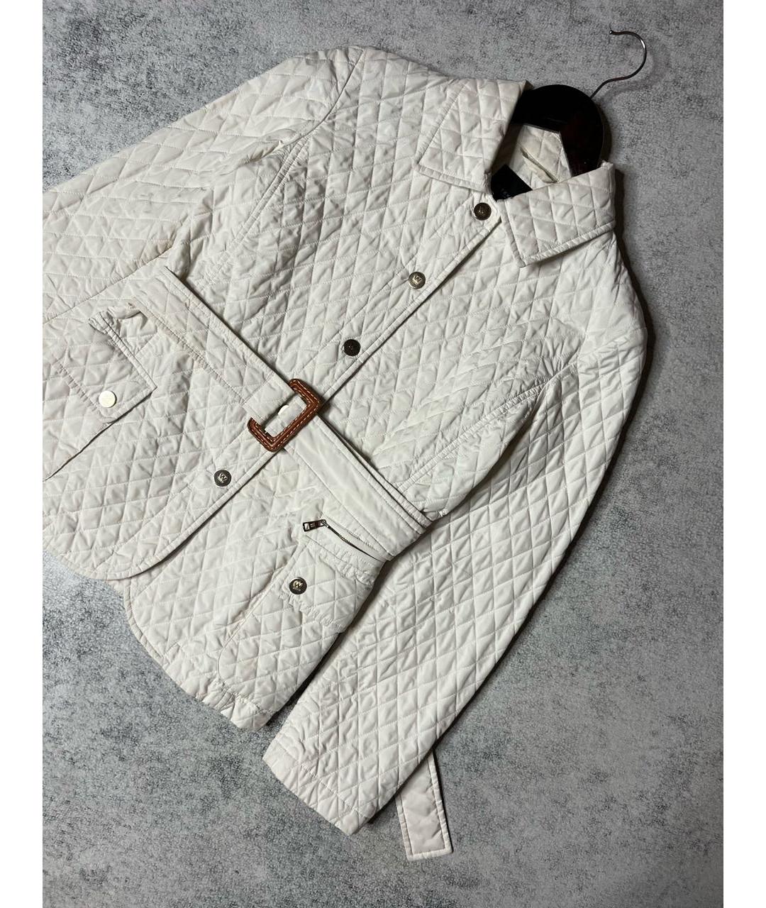 WEEKEND MAX MARA Белая полиэстеровая куртка, фото 3