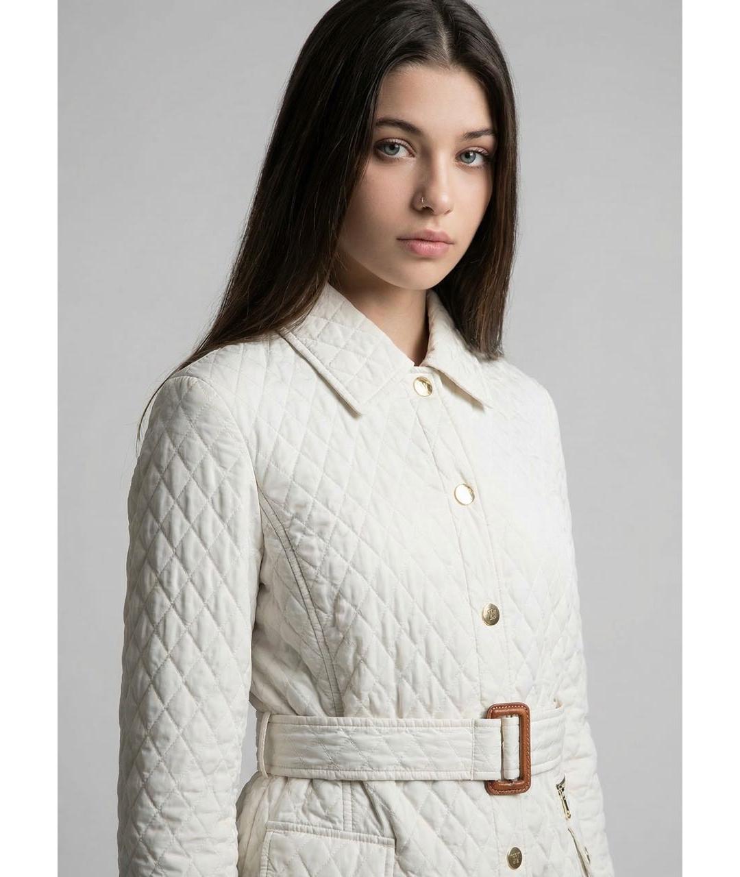 WEEKEND MAX MARA Белая полиэстеровая куртка, фото 2