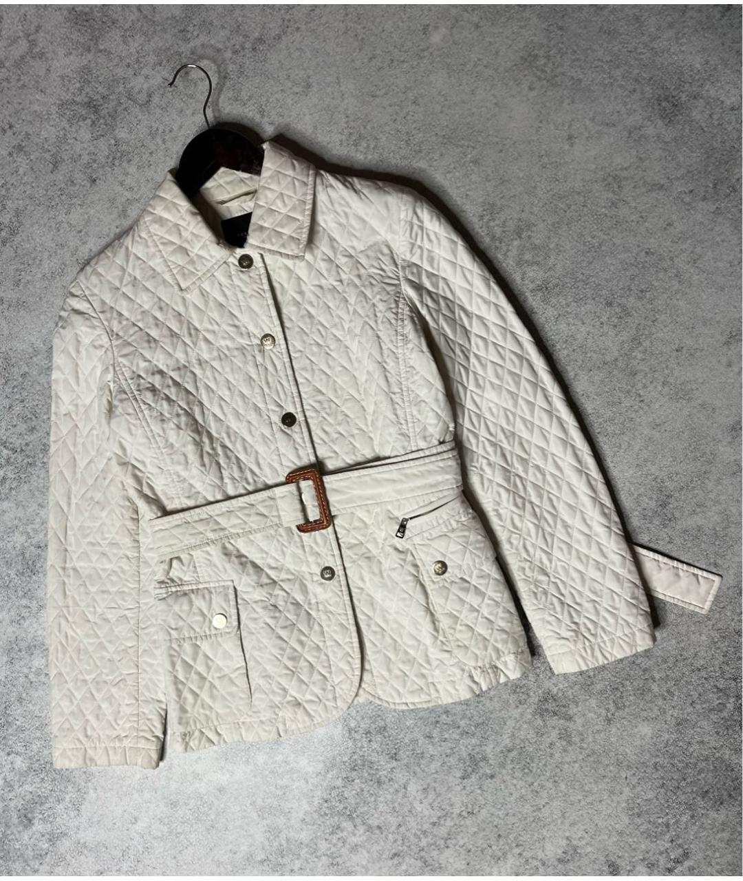 WEEKEND MAX MARA Белая полиэстеровая куртка, фото 9