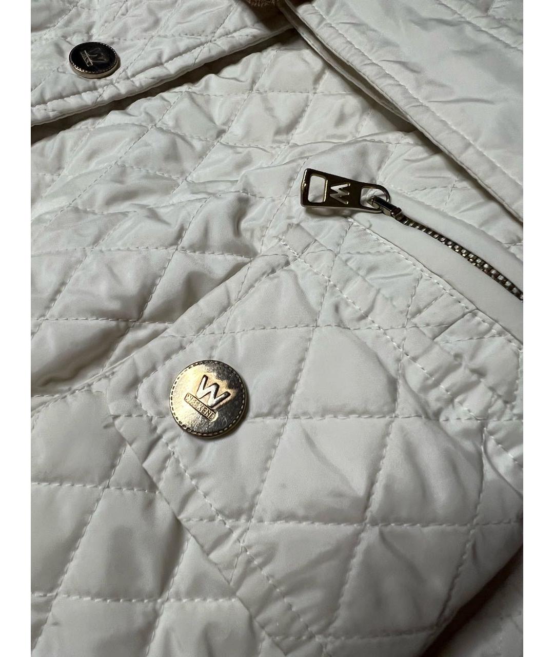 WEEKEND MAX MARA Белая полиэстеровая куртка, фото 7