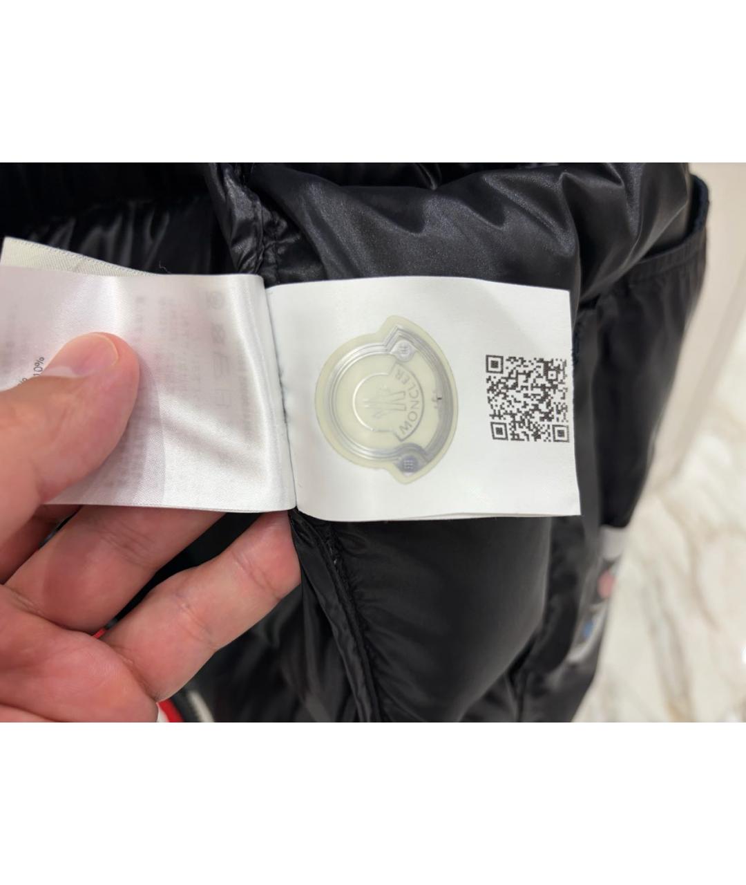 MONCLER Черная полиамидовая куртка, фото 5