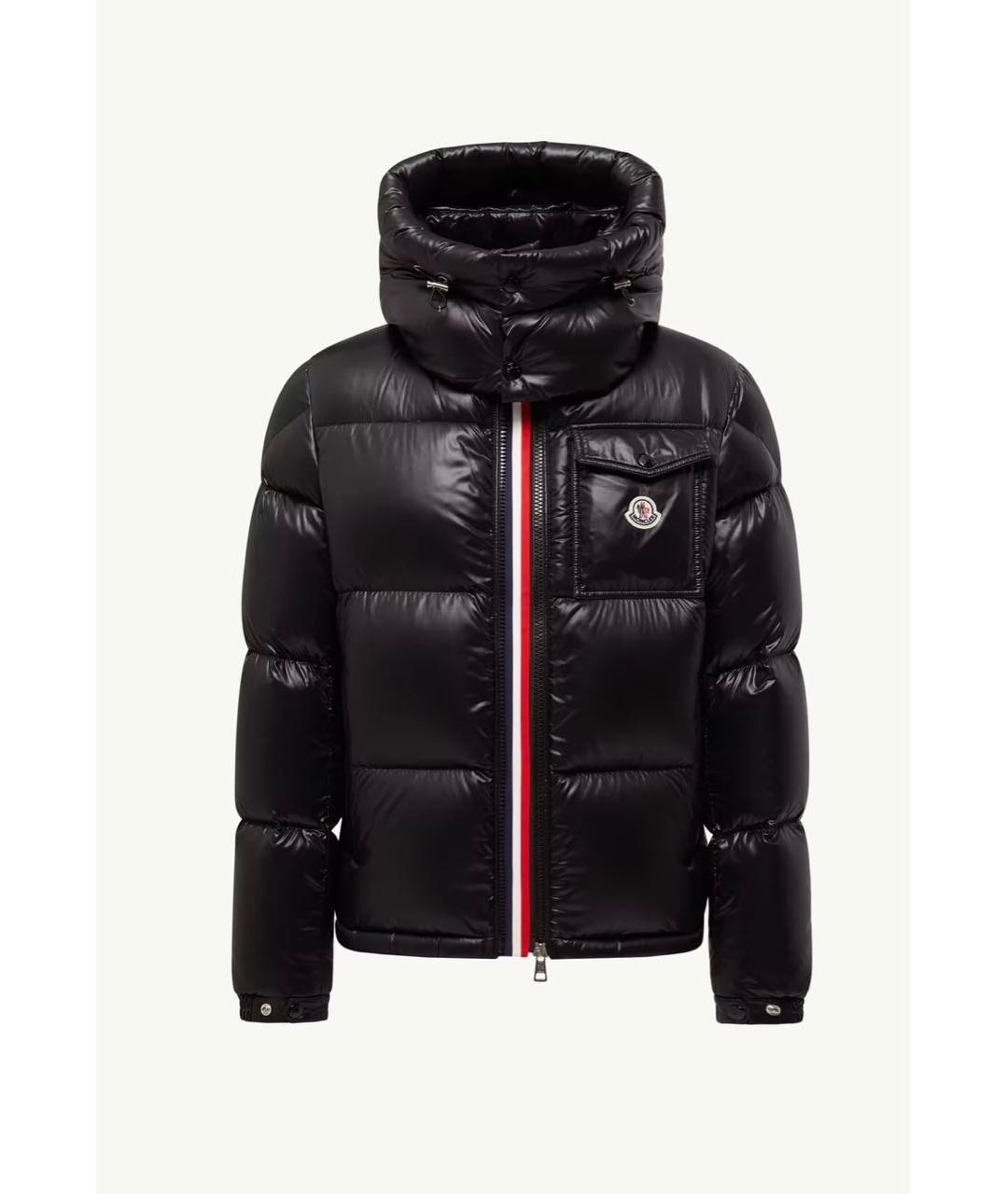 MONCLER Черная полиамидовая куртка, фото 8