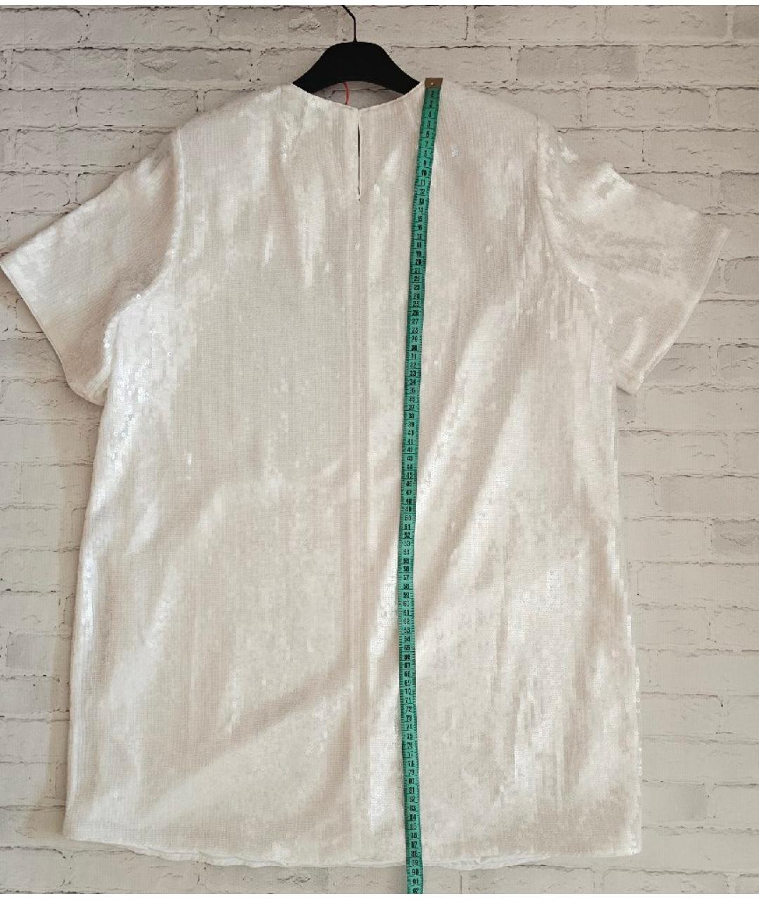 THEORY Белое полиэстеровое вечернее платье, фото 2