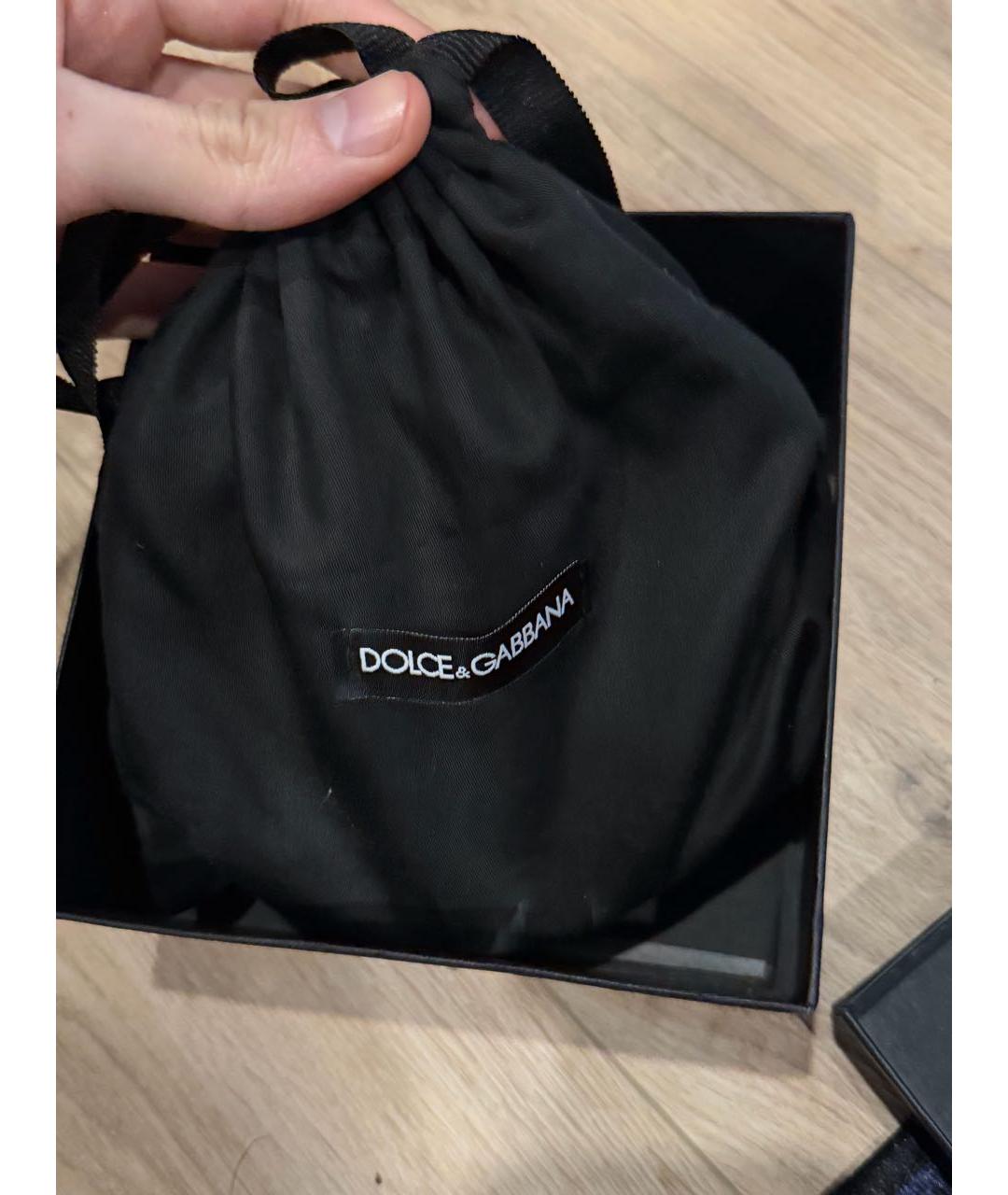 DOLCE&GABBANA Черный кожаный ремень, фото 2