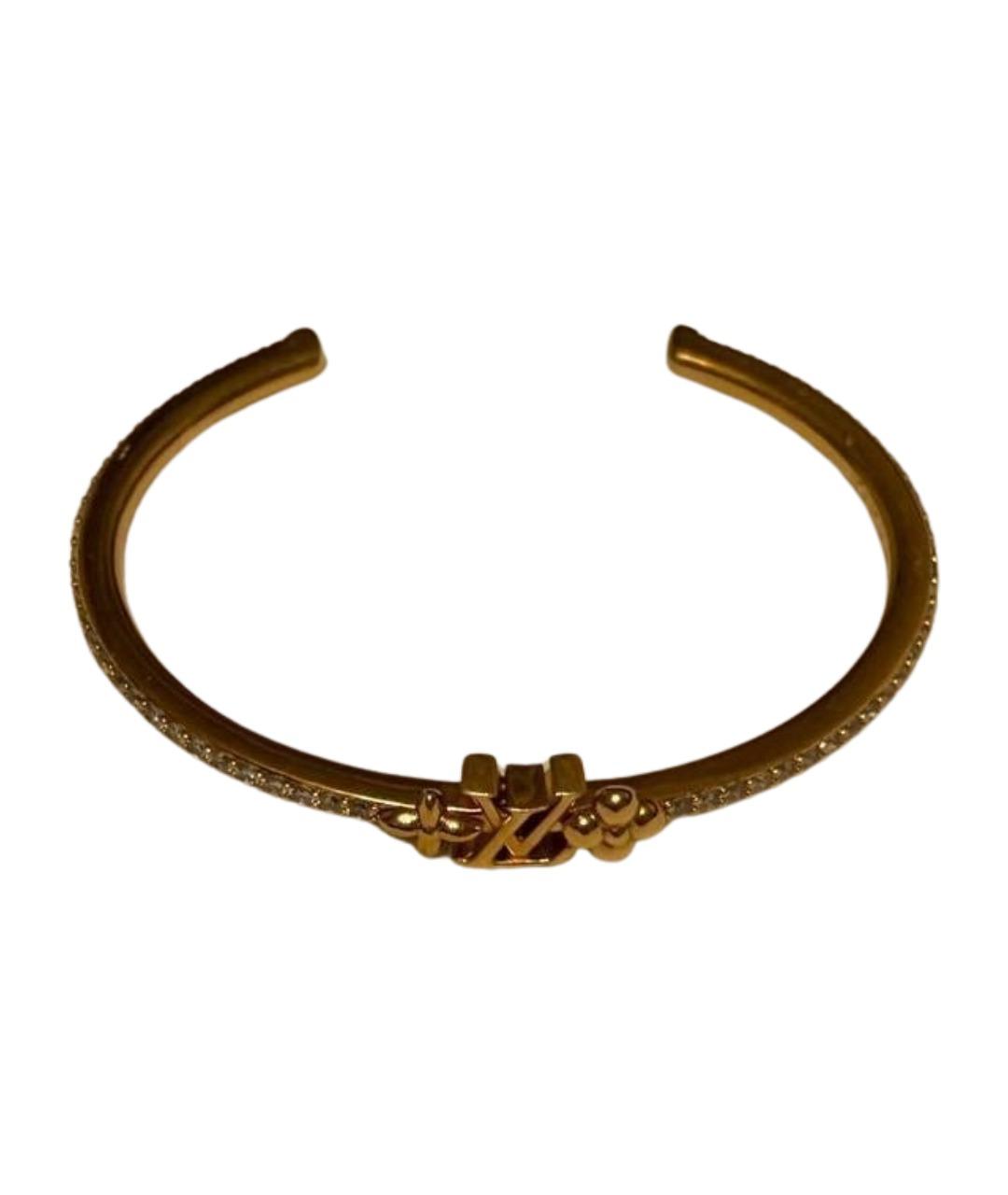 LOUIS VUITTON Золотой металлический браслет, фото 1
