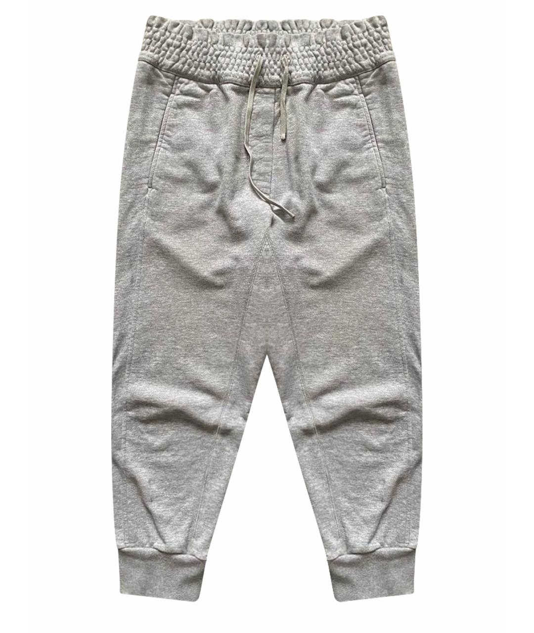 3.1 PHILLIP LIM Серые хлопковые спортивные брюки и шорты, фото 1