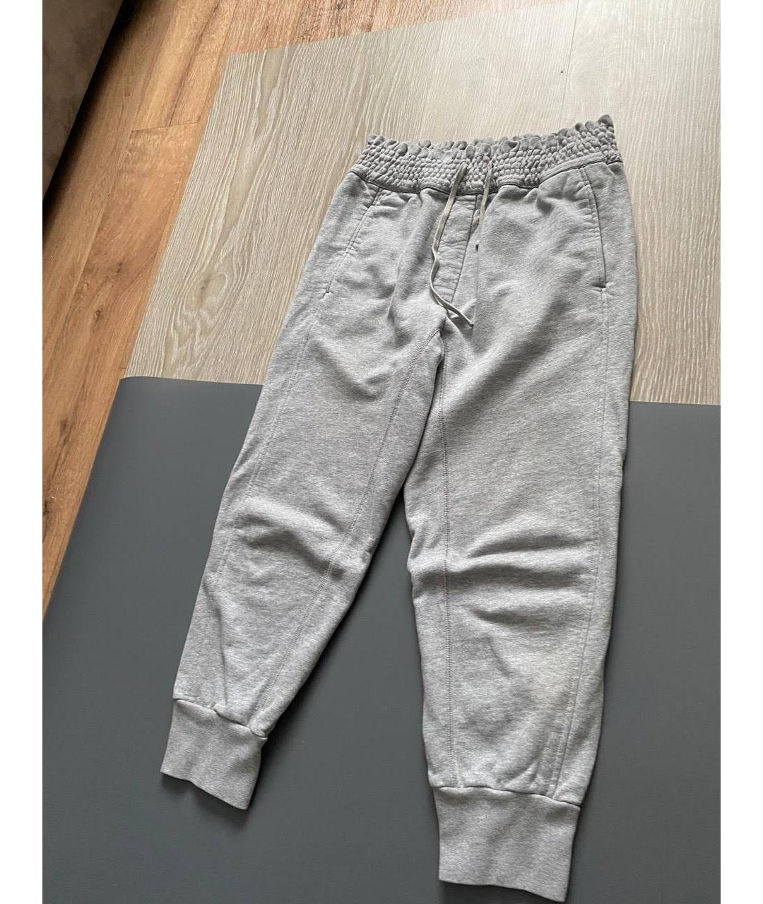 3.1 PHILLIP LIM Серые хлопковые спортивные брюки и шорты, фото 2