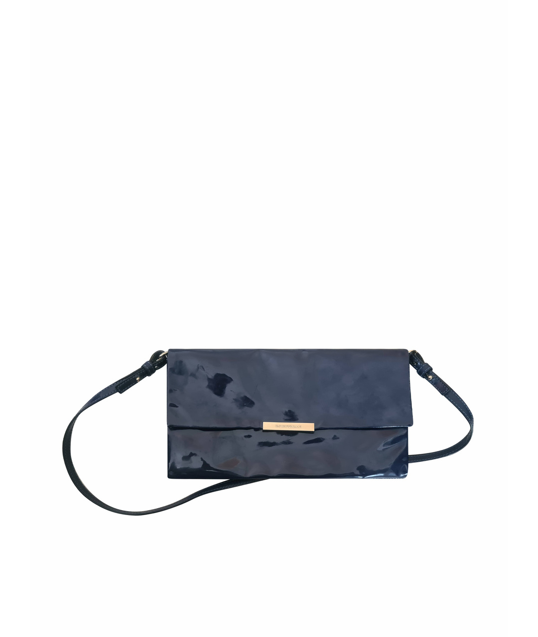 EMPORIO ARMANI Темно-синяя сумка тоут из искусственной кожи, фото 1