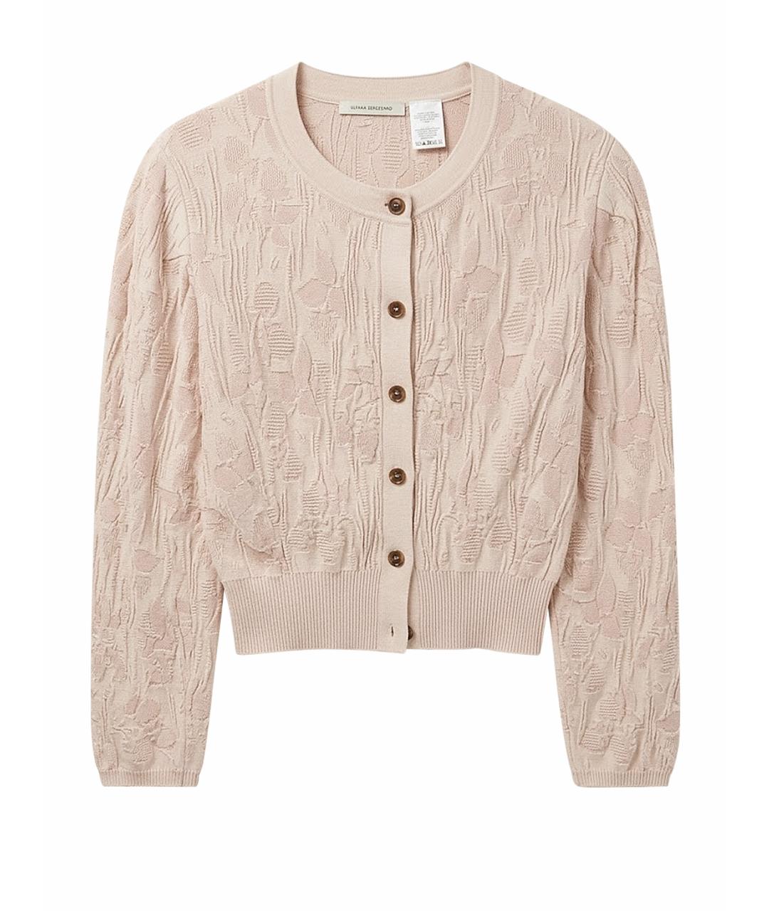 ULYANA SERGEENKO Коралловый вискозный кардиган, фото 1