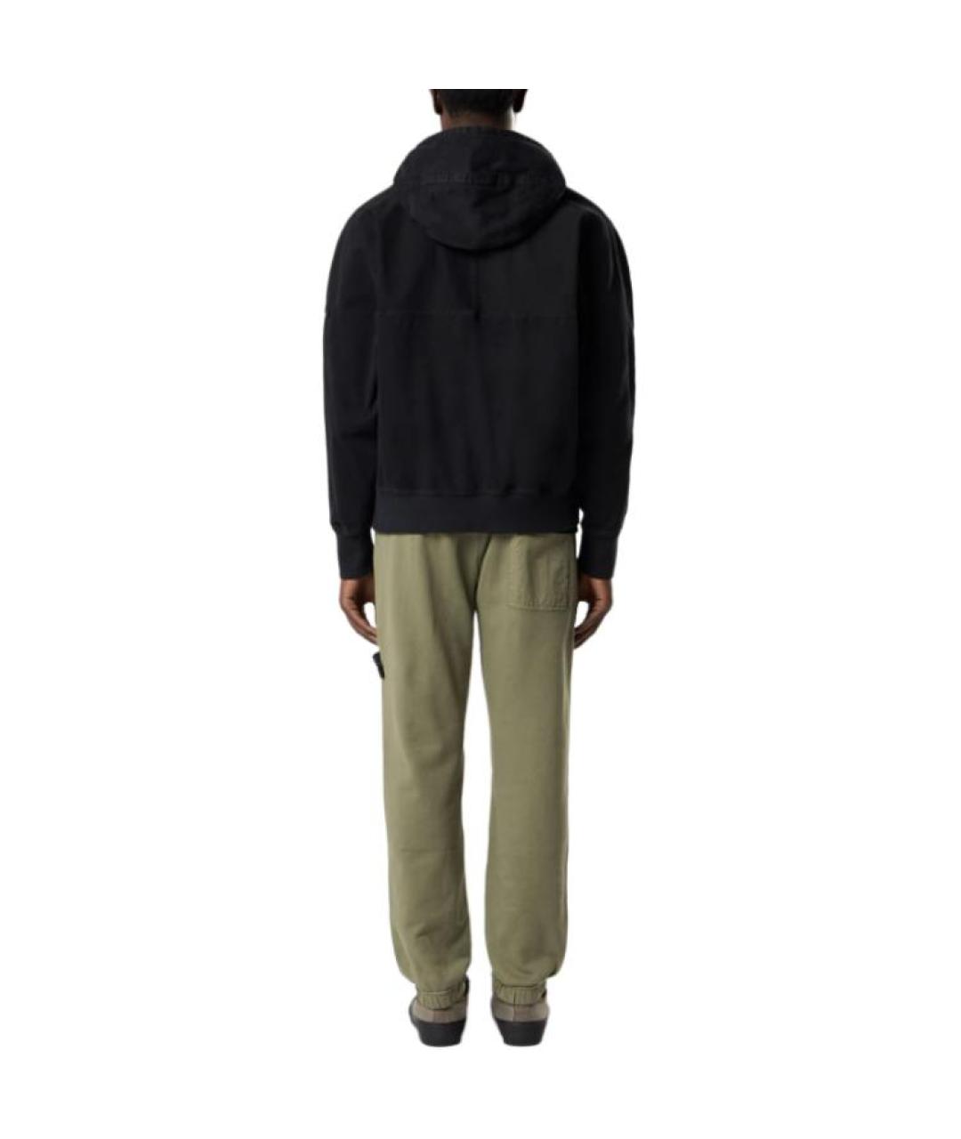 STONE ISLAND Зеленые прямые брюки, фото 4
