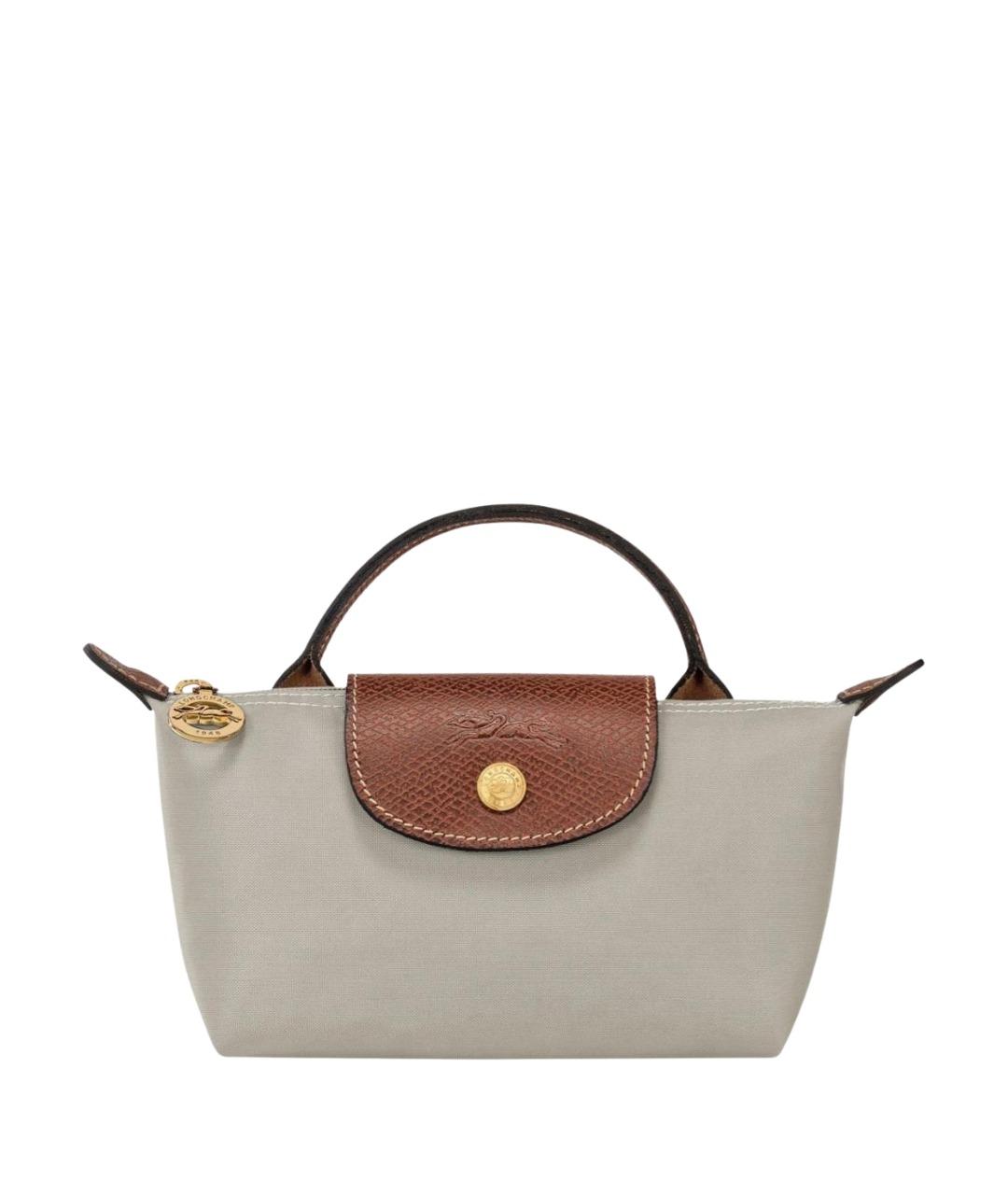 LONGCHAMP Серая сумка с короткими ручками, фото 1