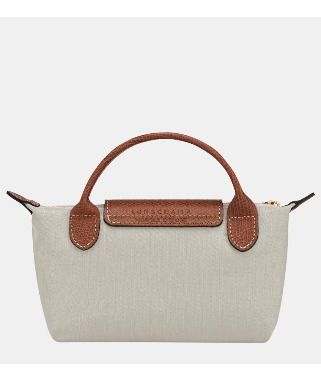 LONGCHAMP Серая сумка с короткими ручками, фото 3