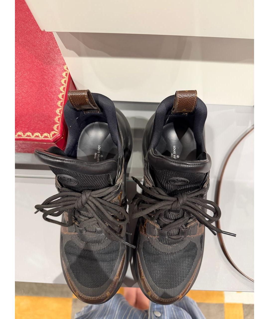 LOUIS VUITTON Коричневые кроссовки, фото 3