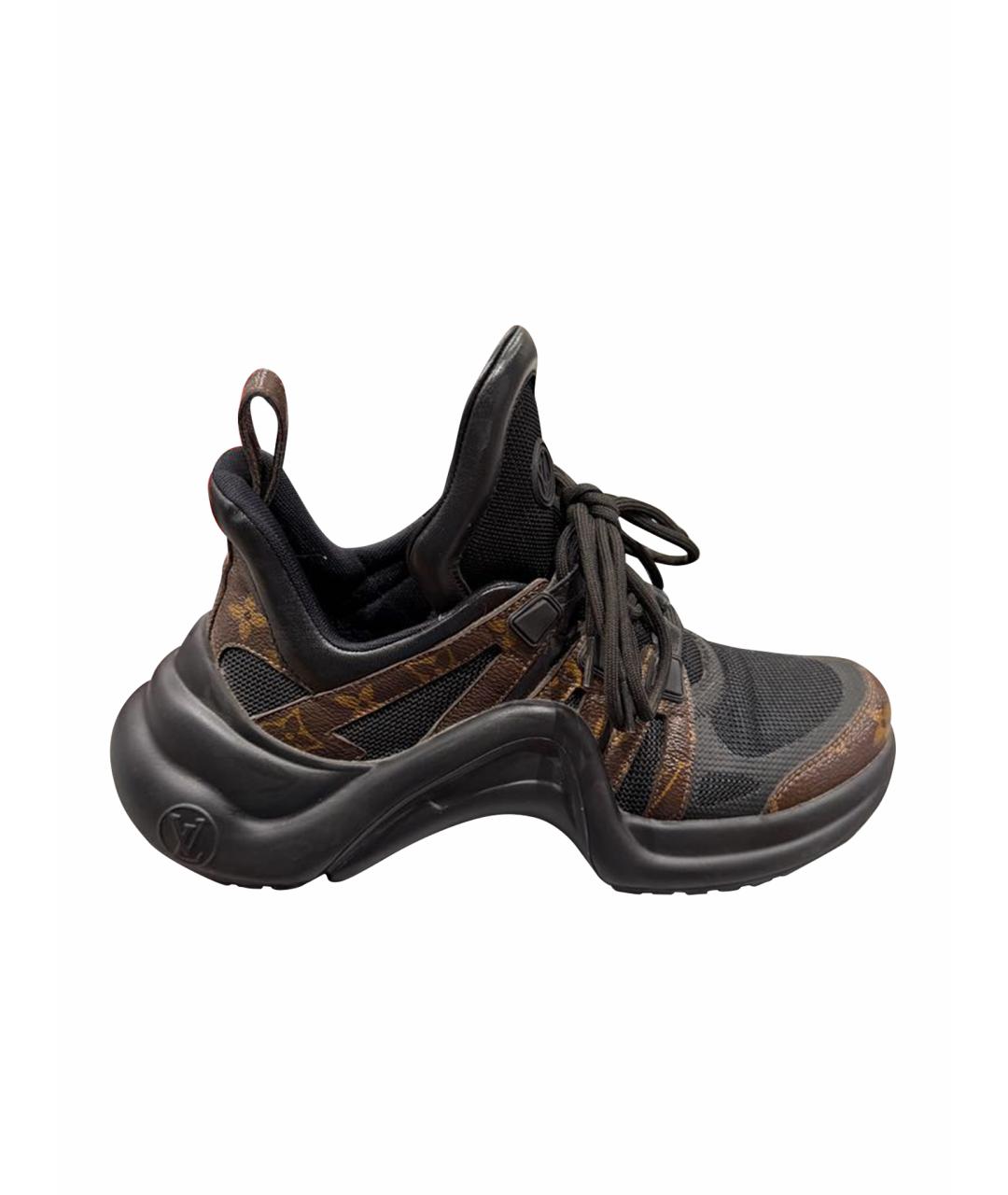 LOUIS VUITTON Коричневые кроссовки, фото 1