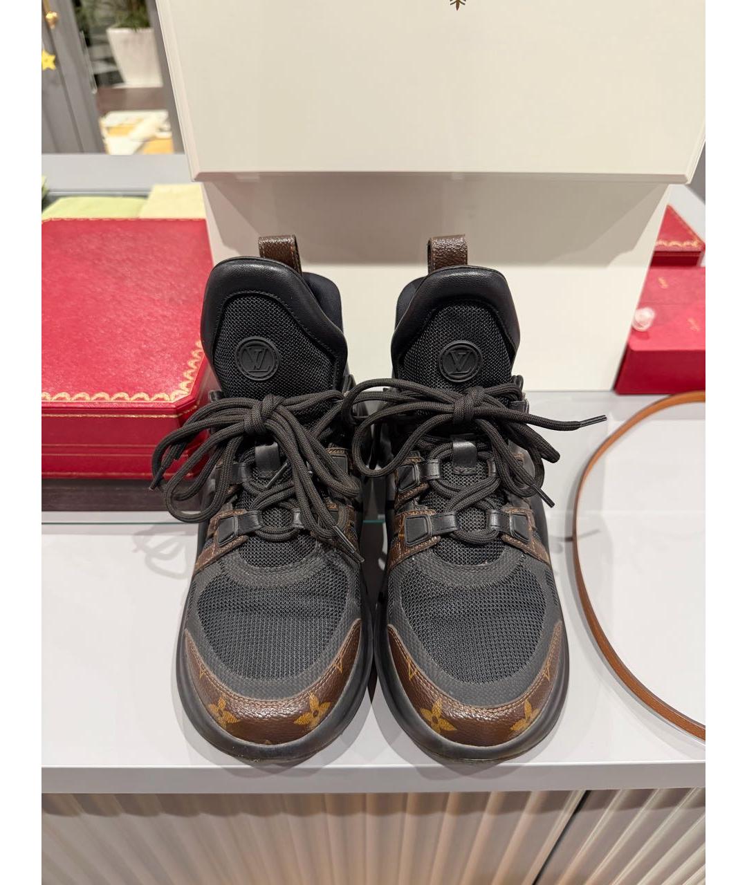 LOUIS VUITTON Коричневые кроссовки, фото 2