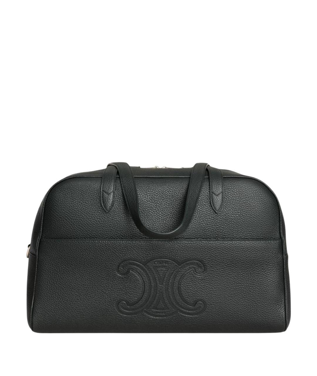 CELINE Черная кожаная сумка на плечо, фото 1