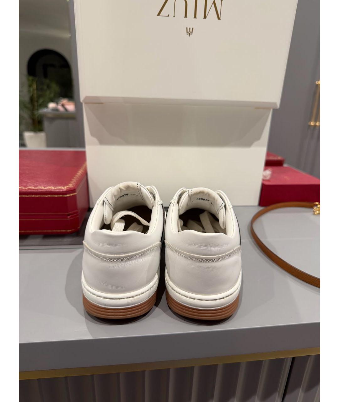 CHANEL Белые кожаные кеды, фото 4