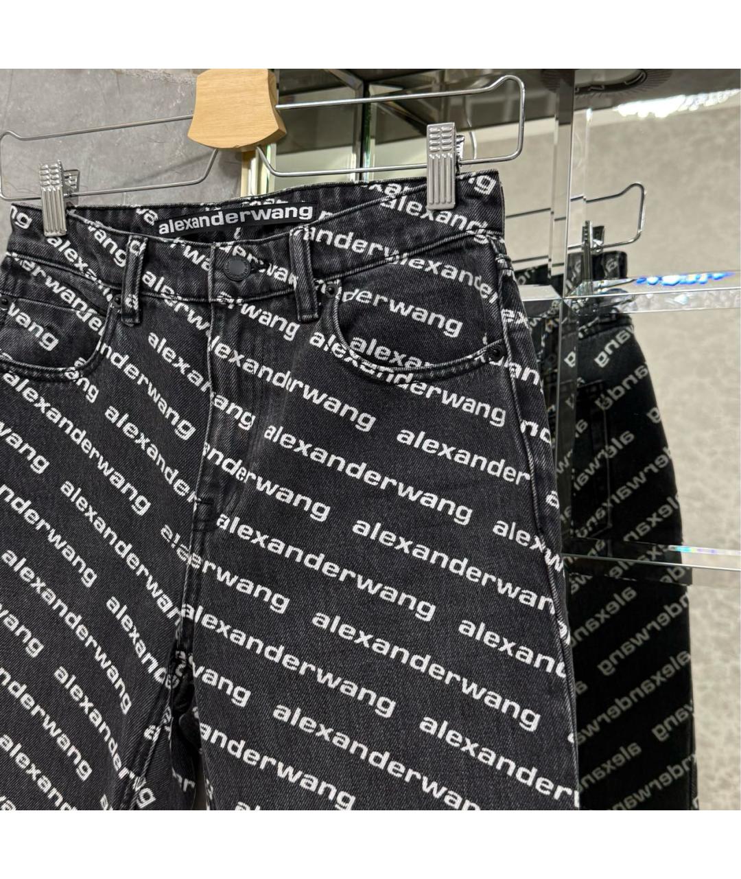 ALEXANDER WANG Хлопковые прямые джинсы, фото 4