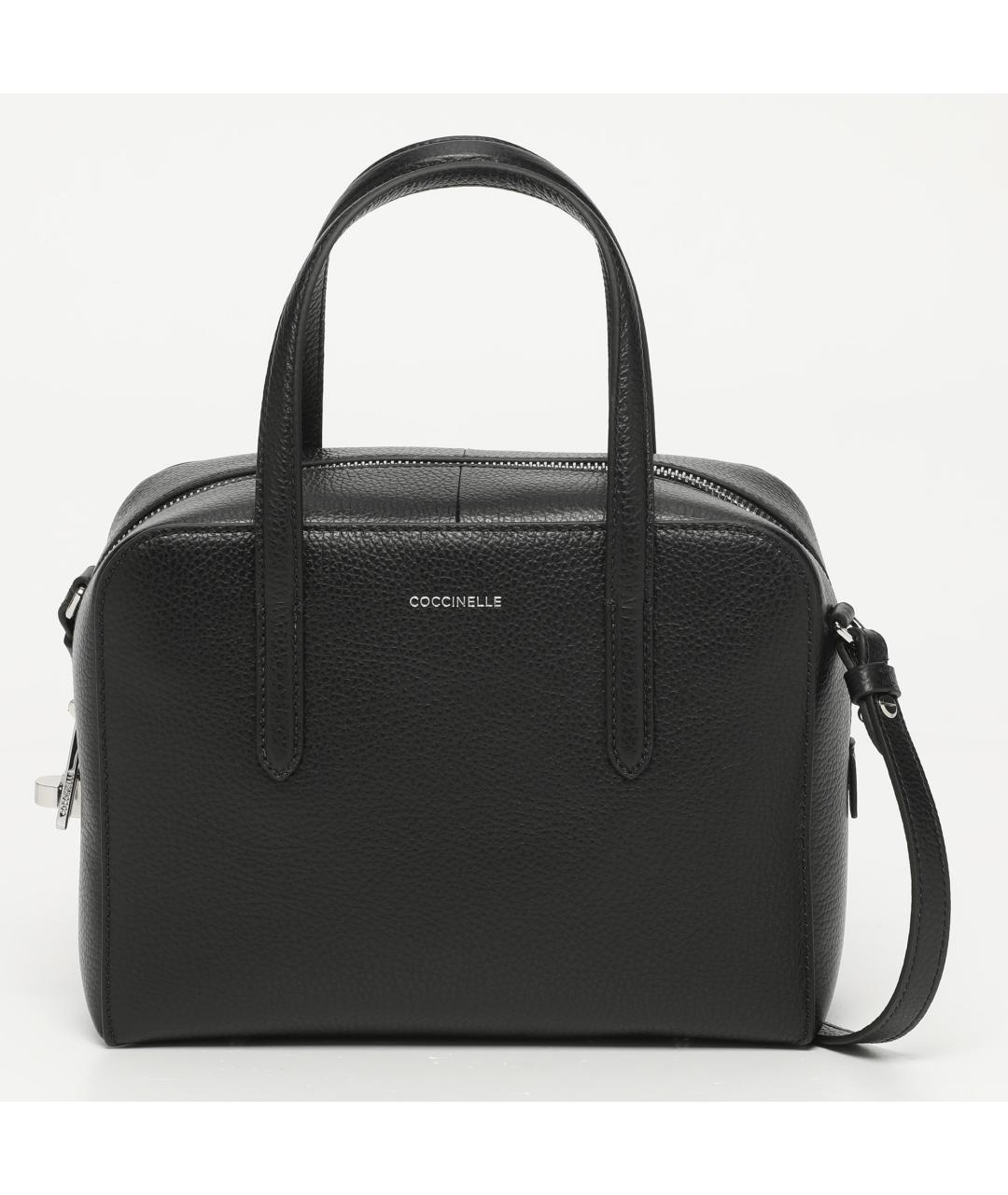COCCINELLE Черная кожаная сумка через плечо, фото 6