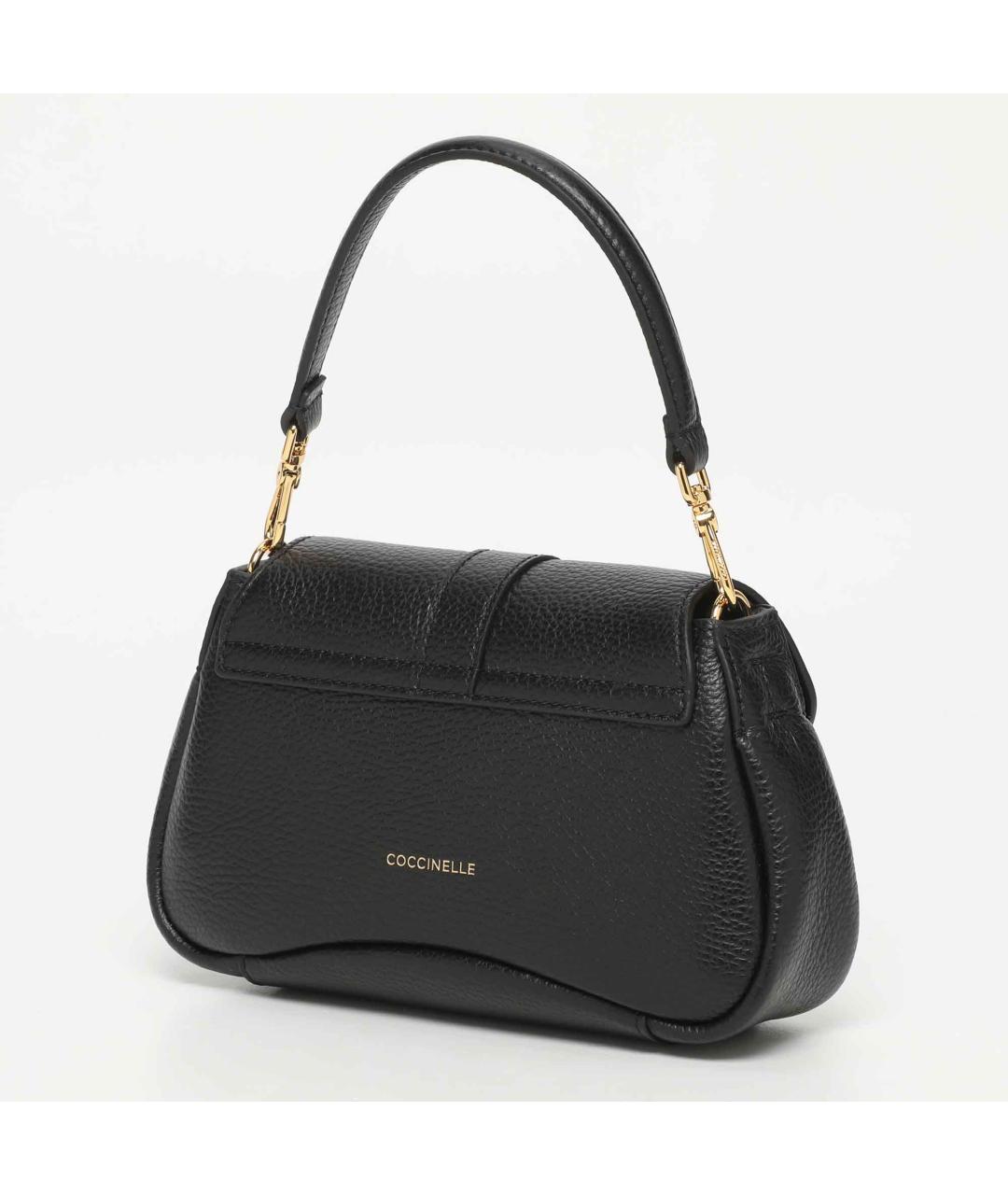 COCCINELLE Черная кожаная сумка через плечо, фото 5