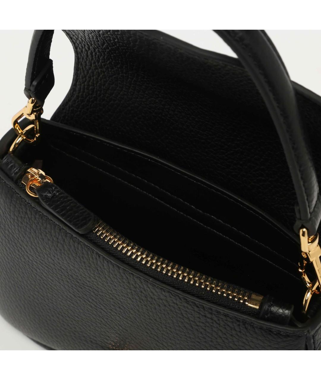 COCCINELLE Черная кожаная сумка через плечо, фото 4